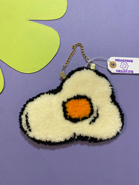 Fried Egg Rug Wall Hang