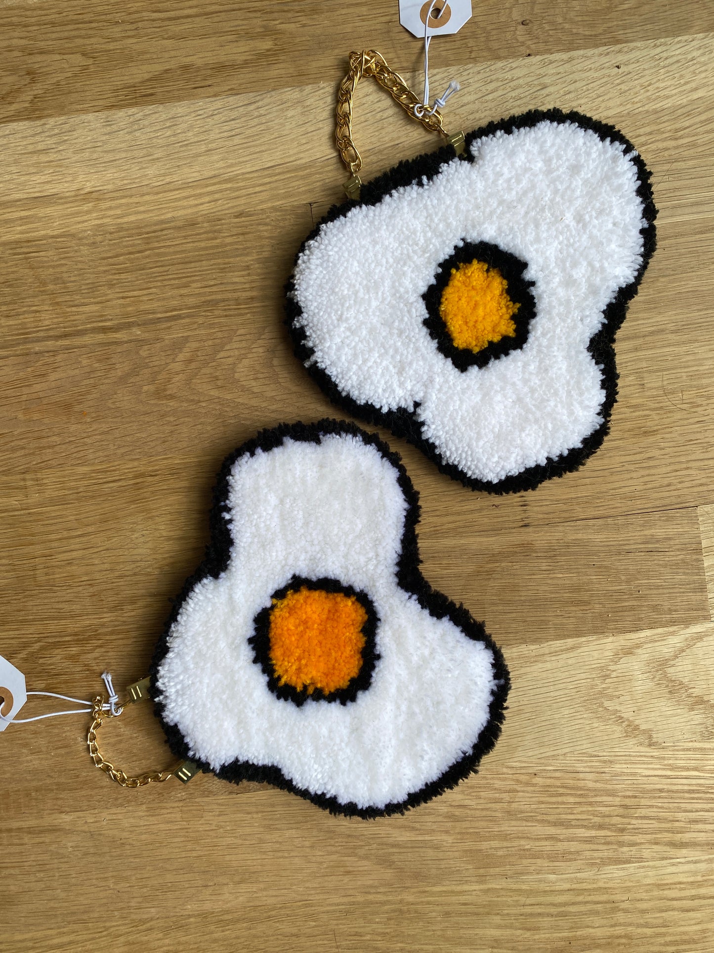 Fried Egg Rug Wall Hang