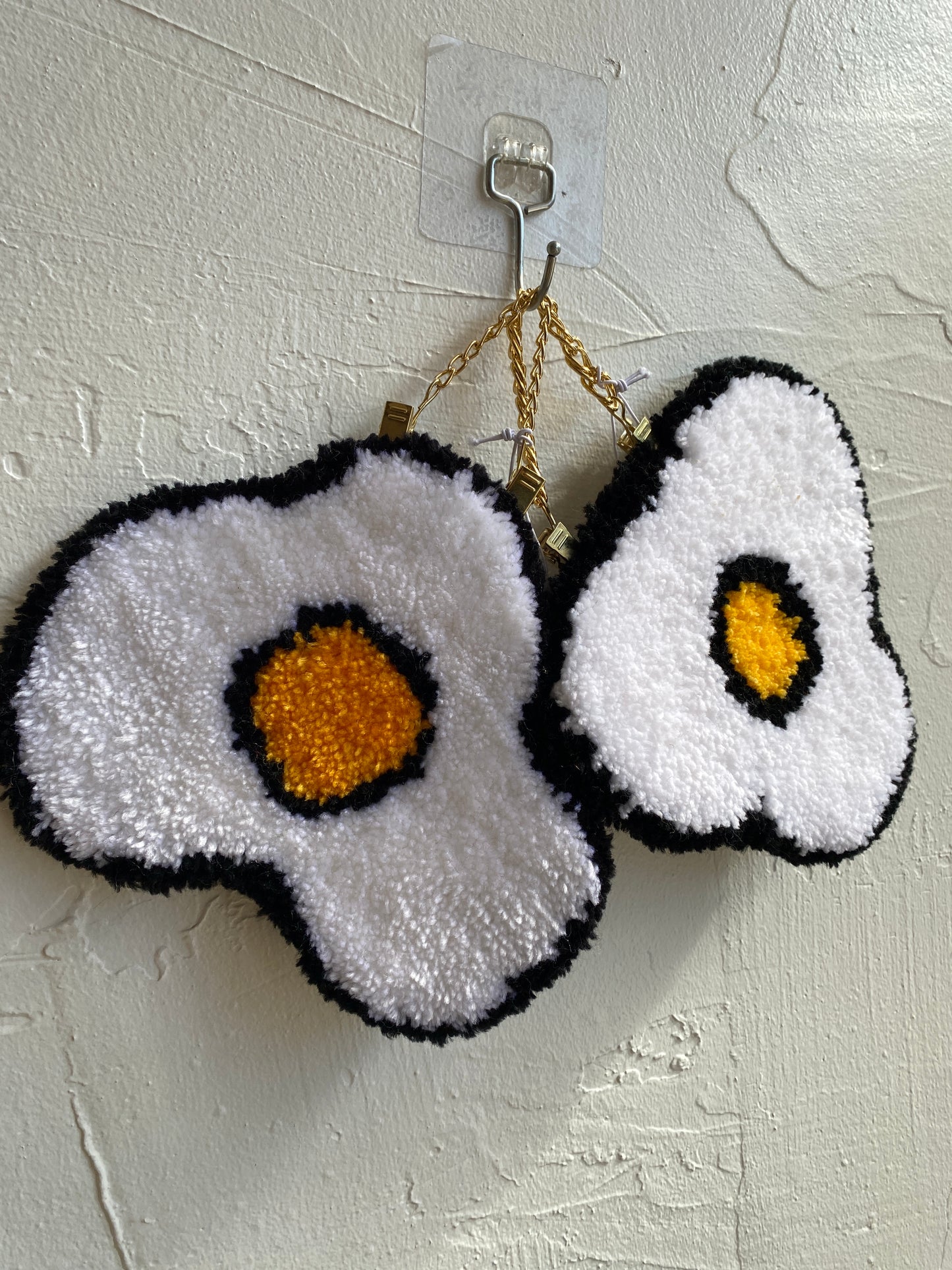 Fried Egg Rug Wall Hang